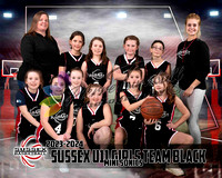 Basketball U11 Girls Black Mini Sonics